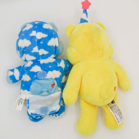 Care Bear Set of 2 Yellow Cupcake Blue Cloud Plush Teddy Bears 2015 -21 - Picture 2 of 4